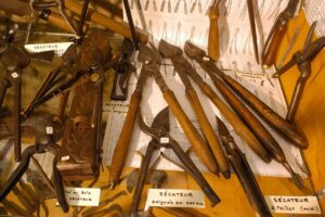Vieux outils au Musée des Traditions Vigneronnes