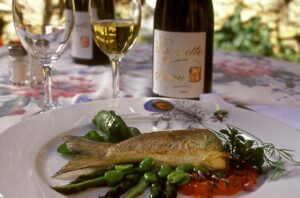 Roussette de Virieu et poisson du lac