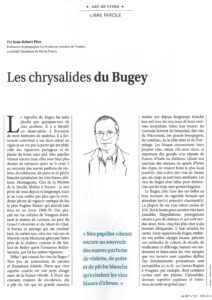 Les chrysalides du Bugey par Jean-Robert Pitte de la Revue des Vins de France
