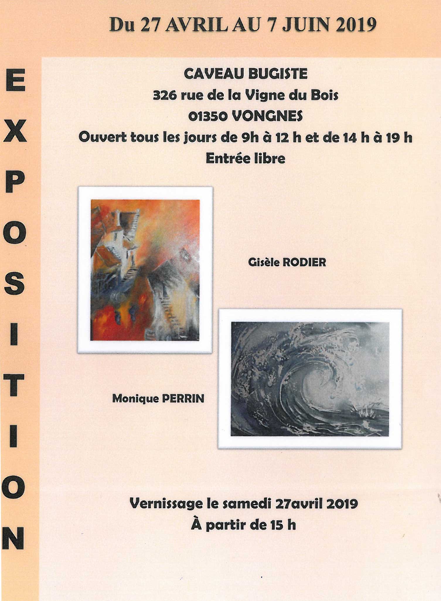 Exposition de peintures de Gisèle RODIER et Monique PERRIN