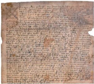 Parchemin conservé aux archives départementales de l'Ain