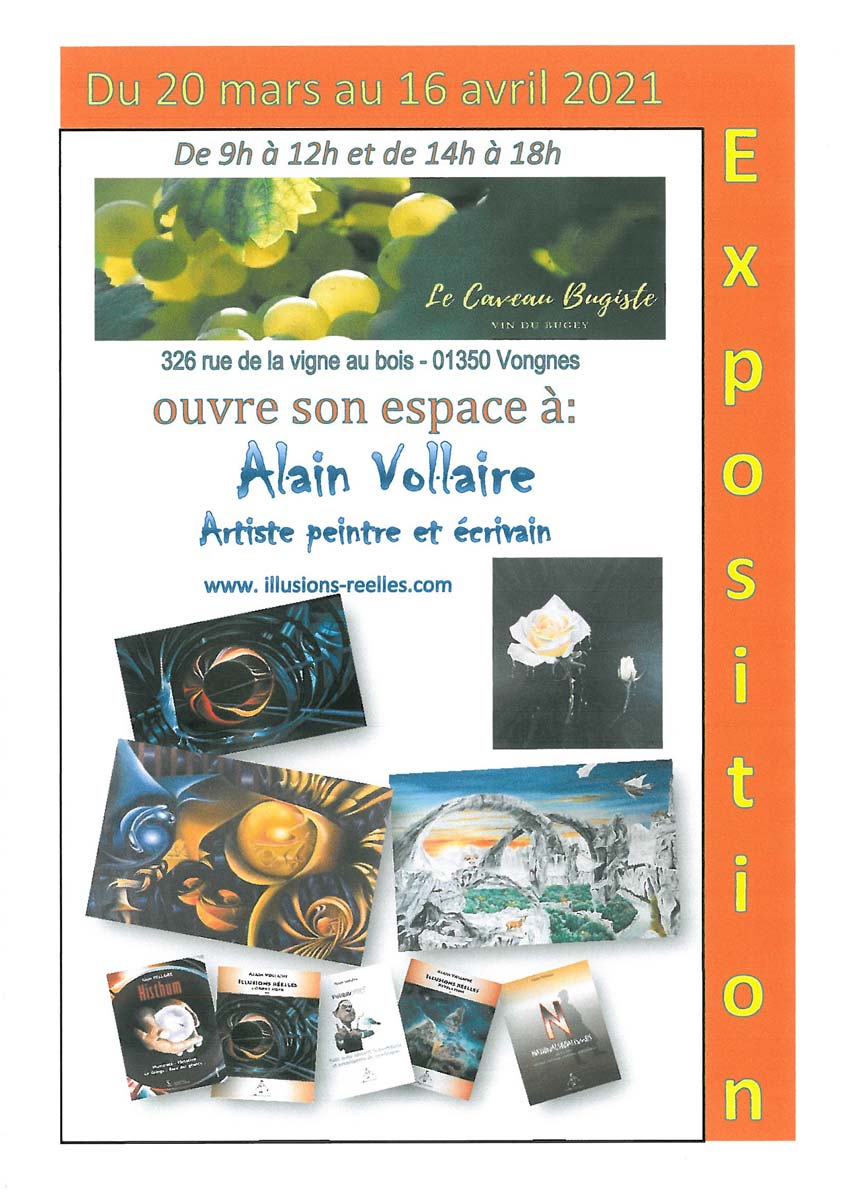 exposition Alain Vollaire, artiste peintre et écrivain