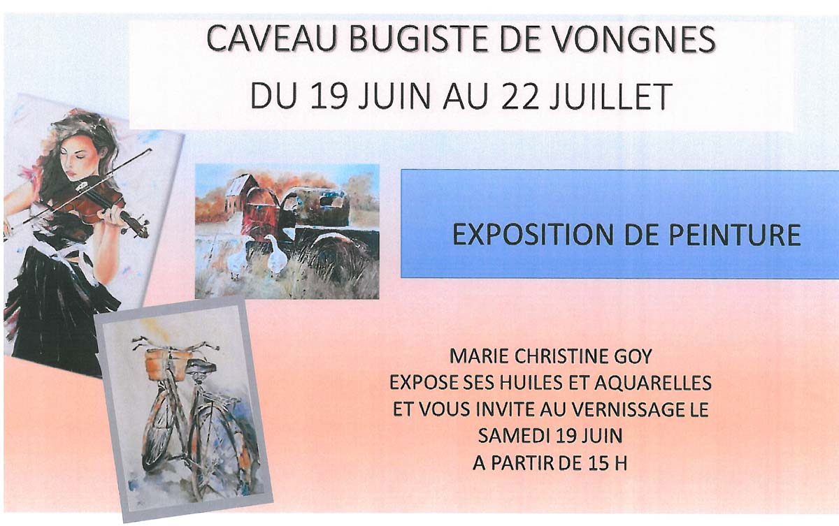 Exposition de peinture de Marie Christine Goy