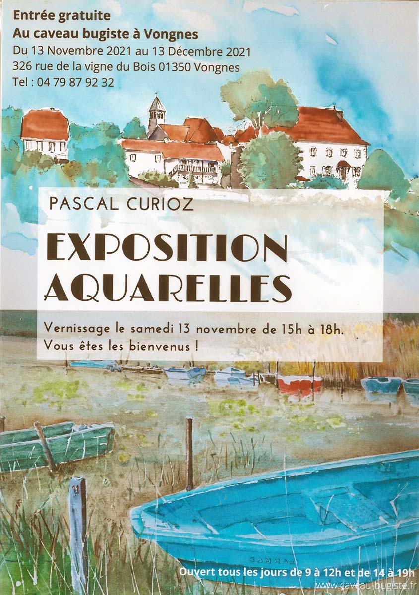 Exposition de Pascal Curioz au Caveau Bugiste