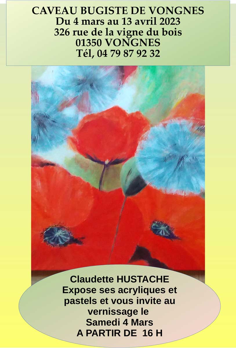 Exposition de Claudette Hustache