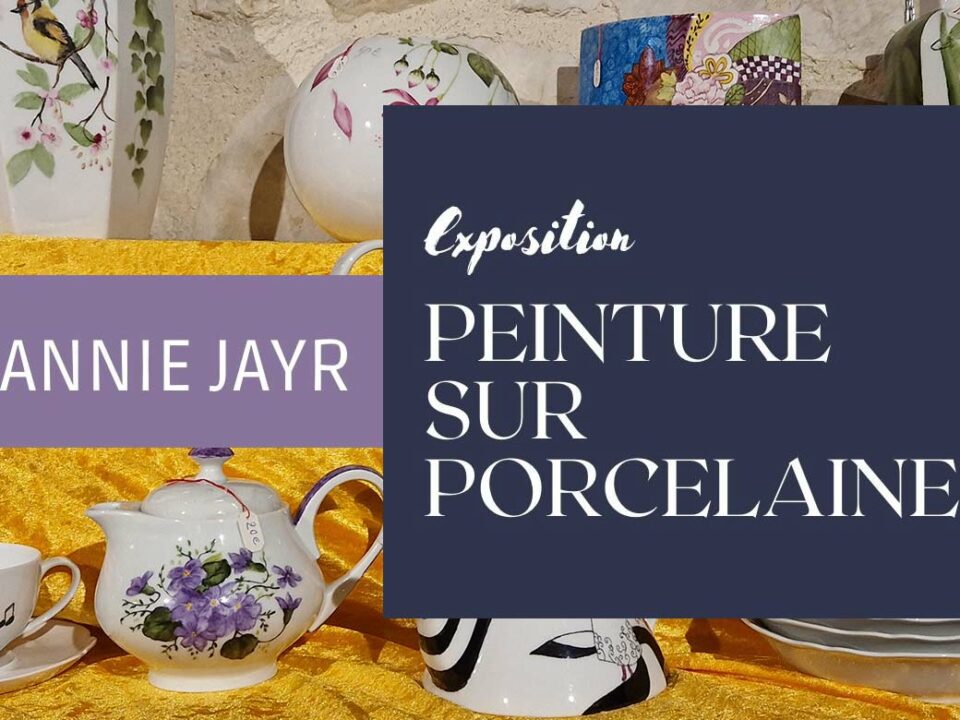 Peinture sur porcelaine d'Annie Jayr