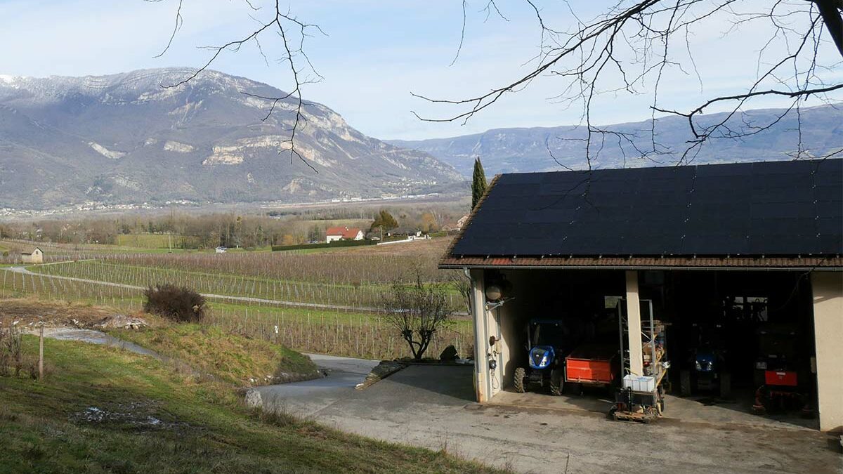 panneaux solaires au Caveau Bugiste
