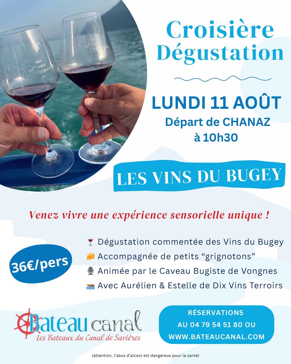 Croisière dégustation avec Bateau Canal et Dix vins terroir