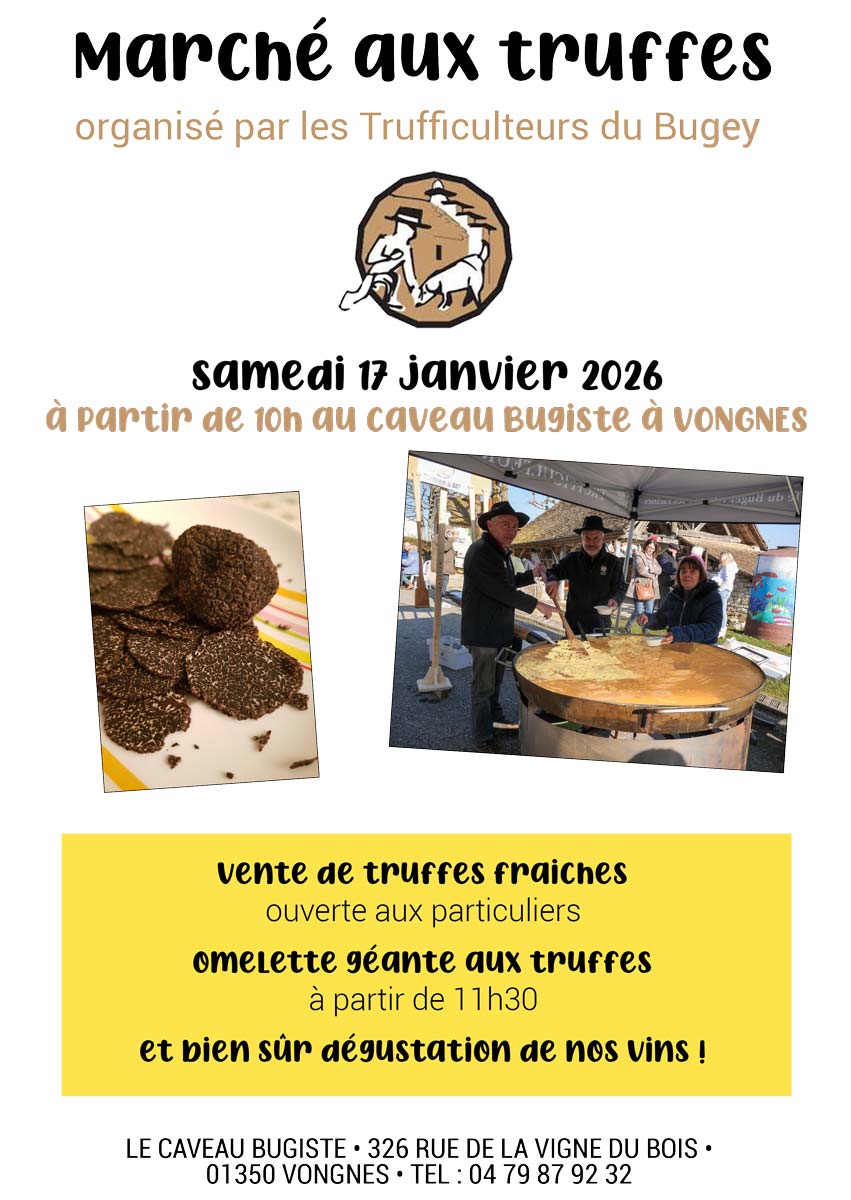 marché aux truffes au Caveau Bugiste à Vongnes