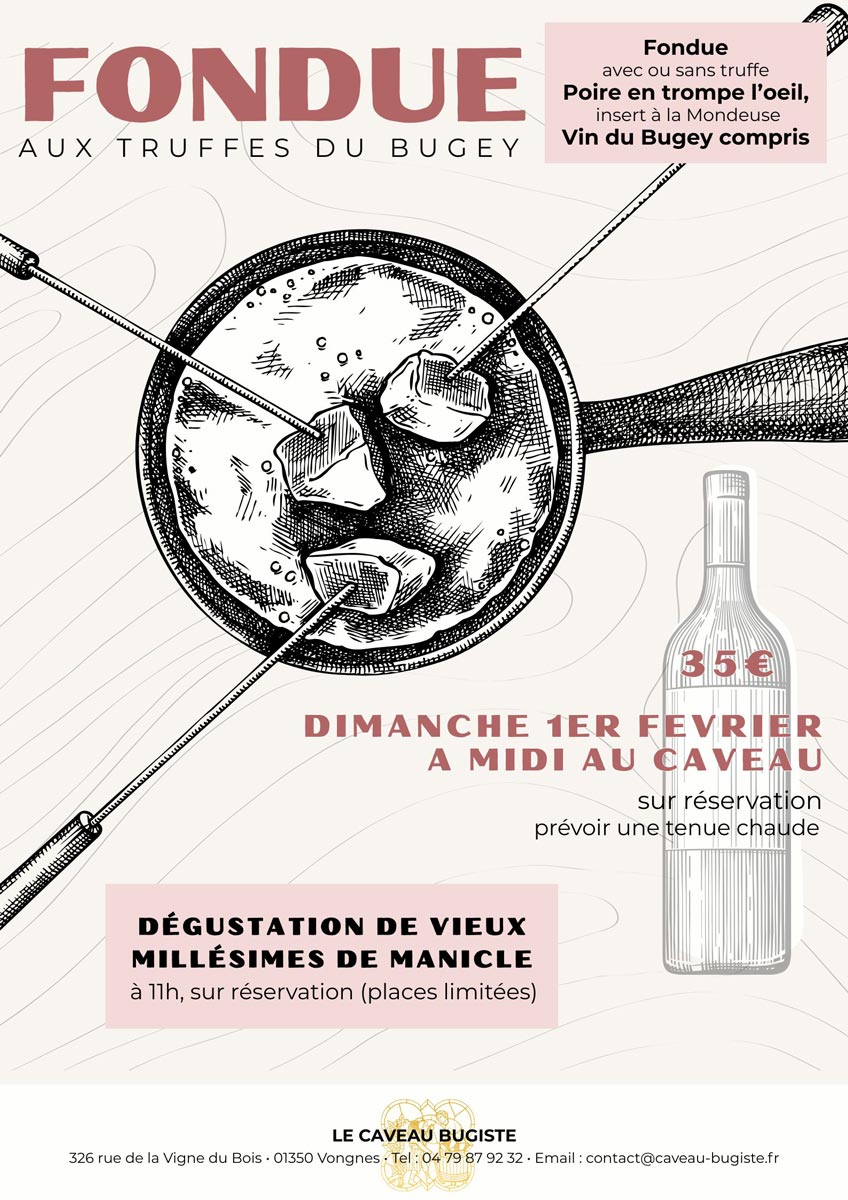 Fondue aux truffes du Bugey