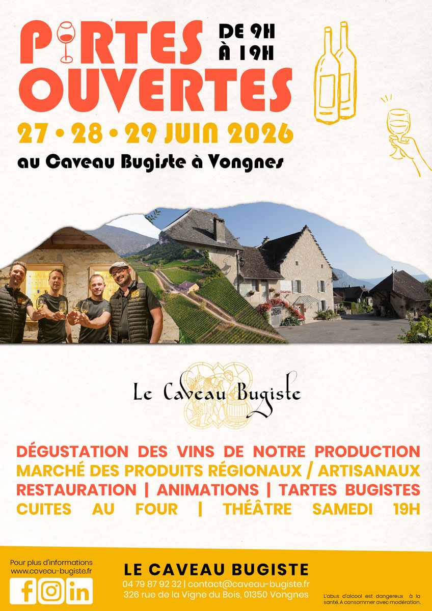 portes ouvertes du Caveau Bugiste 2026