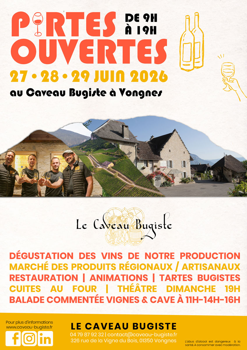 portes ouvertes du Caveau Bugiste 2026